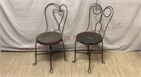 Vintage Twisted Metal Cafe Chairs - 2