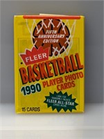1990 Fleer Basketball Sealed pack Poss Jordan