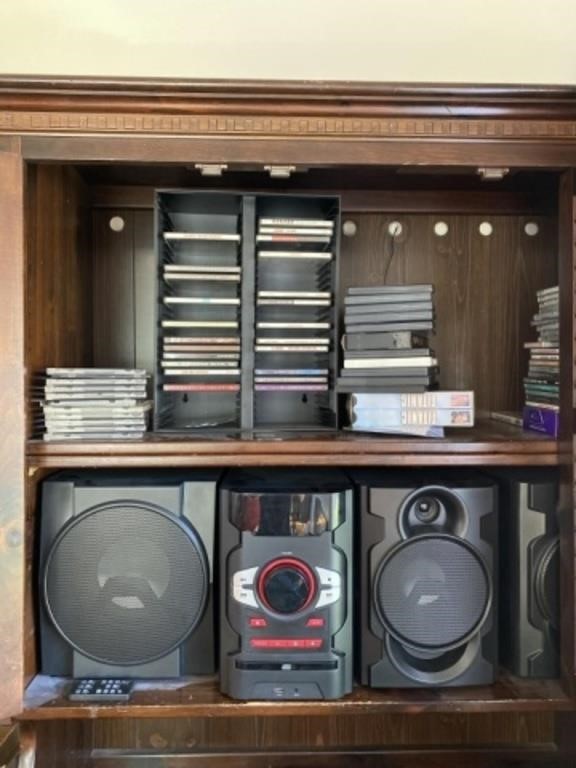 Stereo with CD's and DVD's