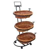 Mobile Merchandisers Wicker General Basket