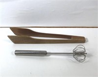 New Wooden Tongs & Spring Mixer