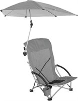 Sport-Brella Chair with UPF 50+ Umbrella Grey