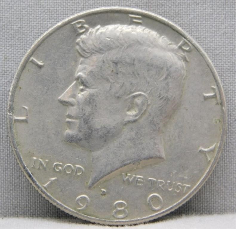 1980-D Kennedy Half Dollar.
