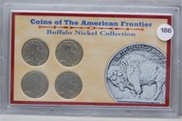 Coins of American Frontier Buffalo Nickel 4 Coin