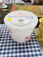 Sani-Dairy Ice Cream Container