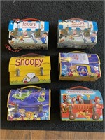 (6) HALLMARK SCHOOL DAYS CARTOON LUNCH BOXES