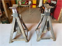 Pair of heavy duty jack stands