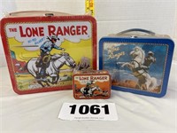 (3) Lone Ranger Metal Boxes,
