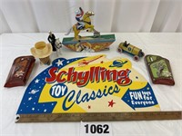 Roy Rogers Schyling Toy, Sign, Cup, Holster