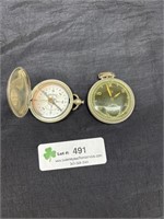 Westclox Pocket Watch & Aurapole Compass