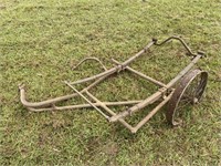 Early motorcycle side car frame