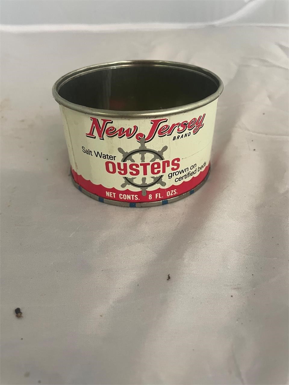 New Jersey Mcconnell Port Norris 8oz Oyster Can