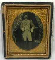 Civil War Militia Officer Tintype Photograph –