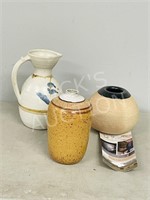 3 Pottery vases - signed