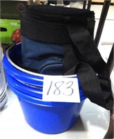 Blue Buckets / Cooler Bag Lot