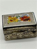 Antique Italian Micro Mosaic Pill Box