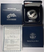 2008-P Proof Bald Eagle Silver Dollar - OGP