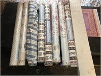 7 rolls wallpaper & 27 x 72 mini blind