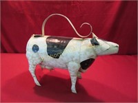 Metal Cow Watering Can