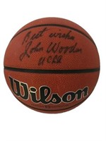 John Wooden Signed Basketball