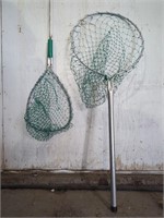 Two Fishing Nets, 11" and 16" Nets