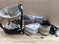 Cup of 1/2 in buckles, used first aid kit,