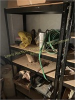 STEEL frame with wood shelves, NO CONTENTS