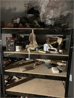 Steel Shelving unit with wood shelves, TOP THREE