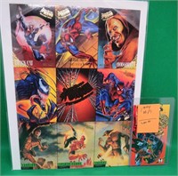Fleer Ultra Spider-man Uncut 9 Card Sheet + Spawn