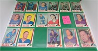 16x 1969-70 O-Pee-Chee Hockey Cards Glenn Hall +