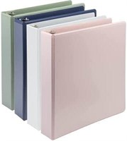 2-Inch Durable D-Ring View Binder 4 Pack