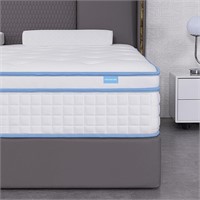 $389  IYEE 14 King Mattress  Hybrid  Soft  Blue