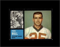 1962 Topps #24 Ron Bull SP RC VG to VG-EX+