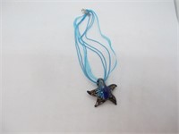 BEAUTIFUL MURANO GLASS STARFISH NECKLACE