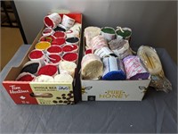 Box Lot of  Shillcraft Yarn & Needles