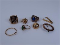 GROUPING OF 10K GOLD JEWELRY