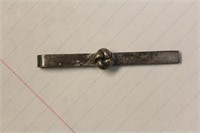 Marked H.F. 830 Silver Tie Clip