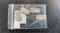 (4) 1 Gram Tin Bars