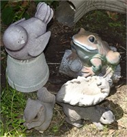 Lawn & Garden Animal Decor: Squirrels, Frog, Bird