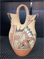 Native American Jemez Pottery Wedding Vase