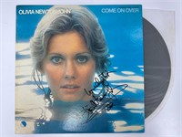 Autograph COA Olivia Newton John vinyl