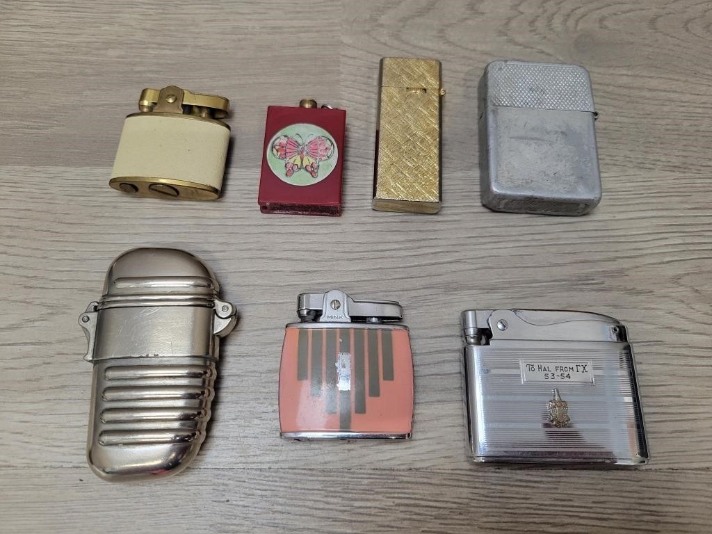 (7) Lighters: Ronson, Star-lite, Mink, Barlow &