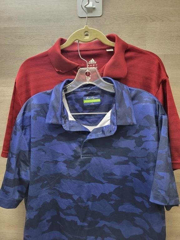 (2) Men's Polo's 1 Med 1 Large