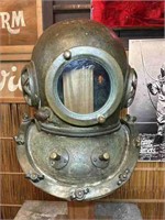 ORIGINAL BRASS DEEP SEA DIVING HELMET CIRCA 1930s