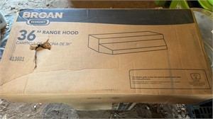 White 36" Broan Range Hood, New in Box