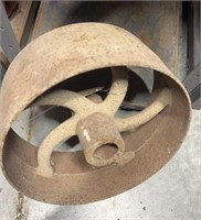 Antique Cast Flat Belt Pulley