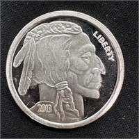 1/2 oz Fine Silver Round - Indian