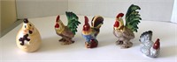 Rooster S & P Shakers Bank & Figures Lot