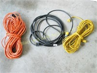 Lot of 3 extension cords