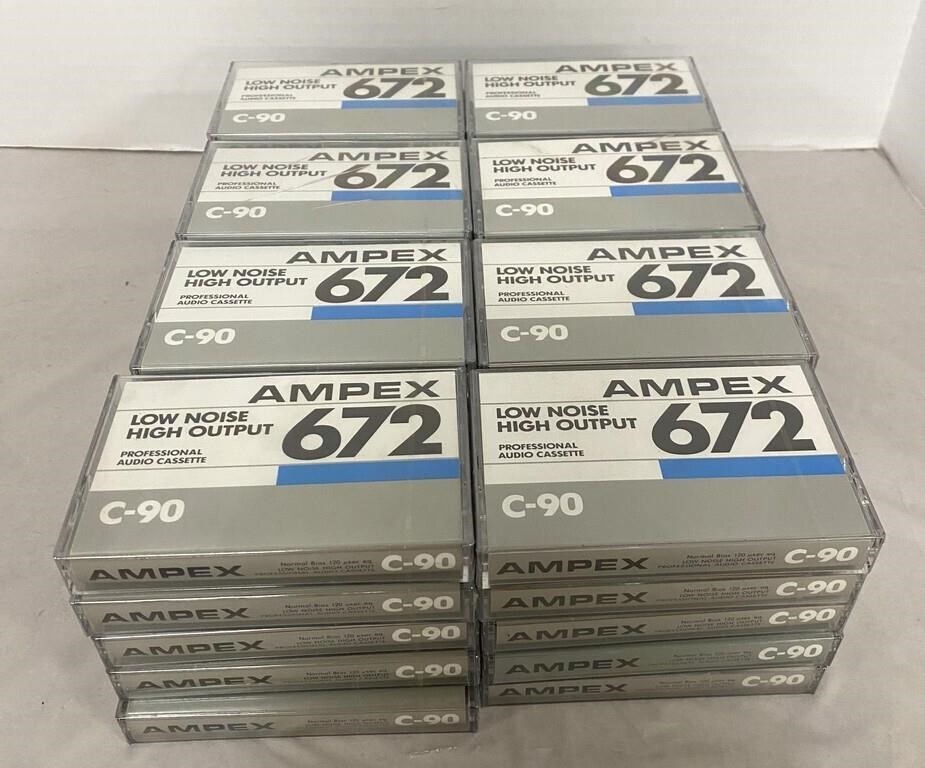 Forty Sealed Ampex Cassette Tapes